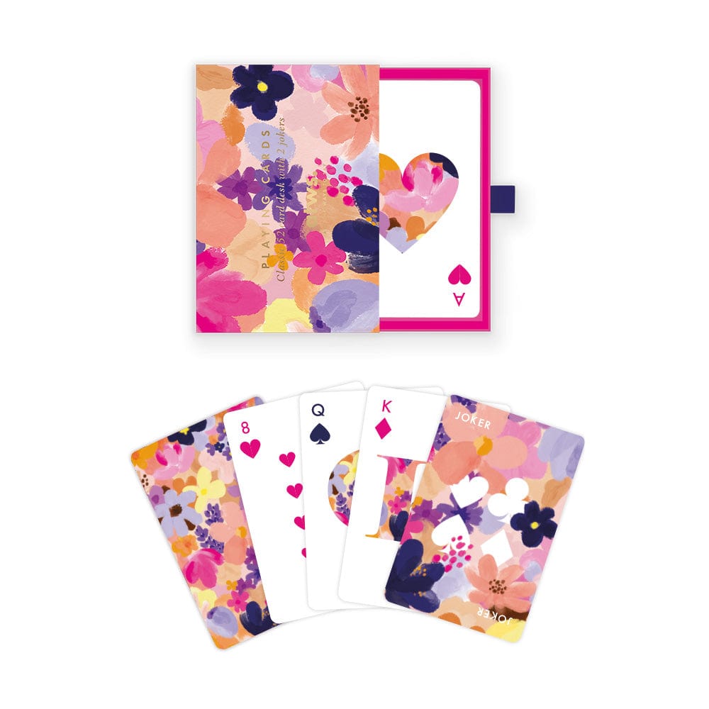 All The Way To Say Coffee Table Games Carte da gioco - Flower Garden