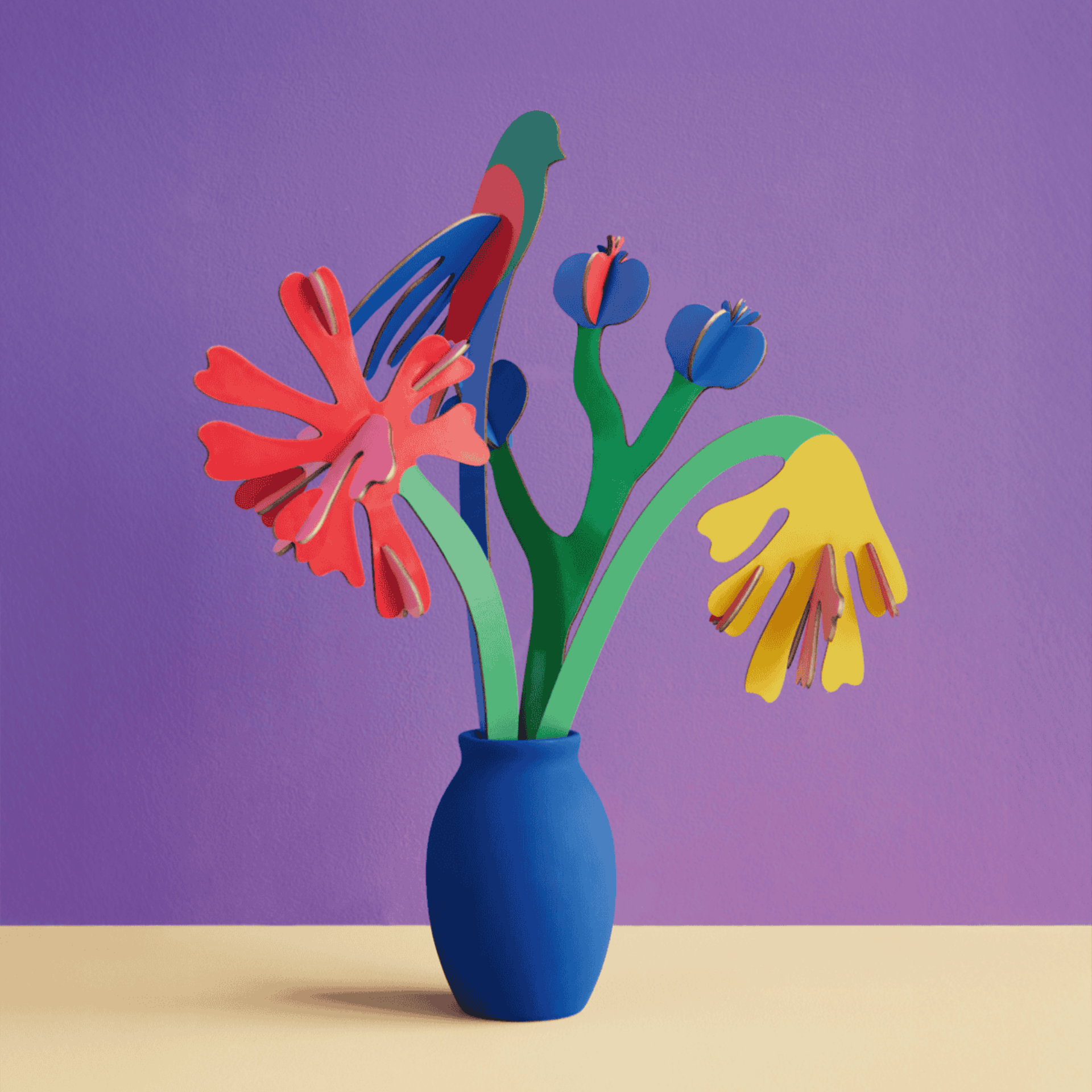 Studio Roof Decorazione parete Artist's Bouquet - Matisse Paper Bloom