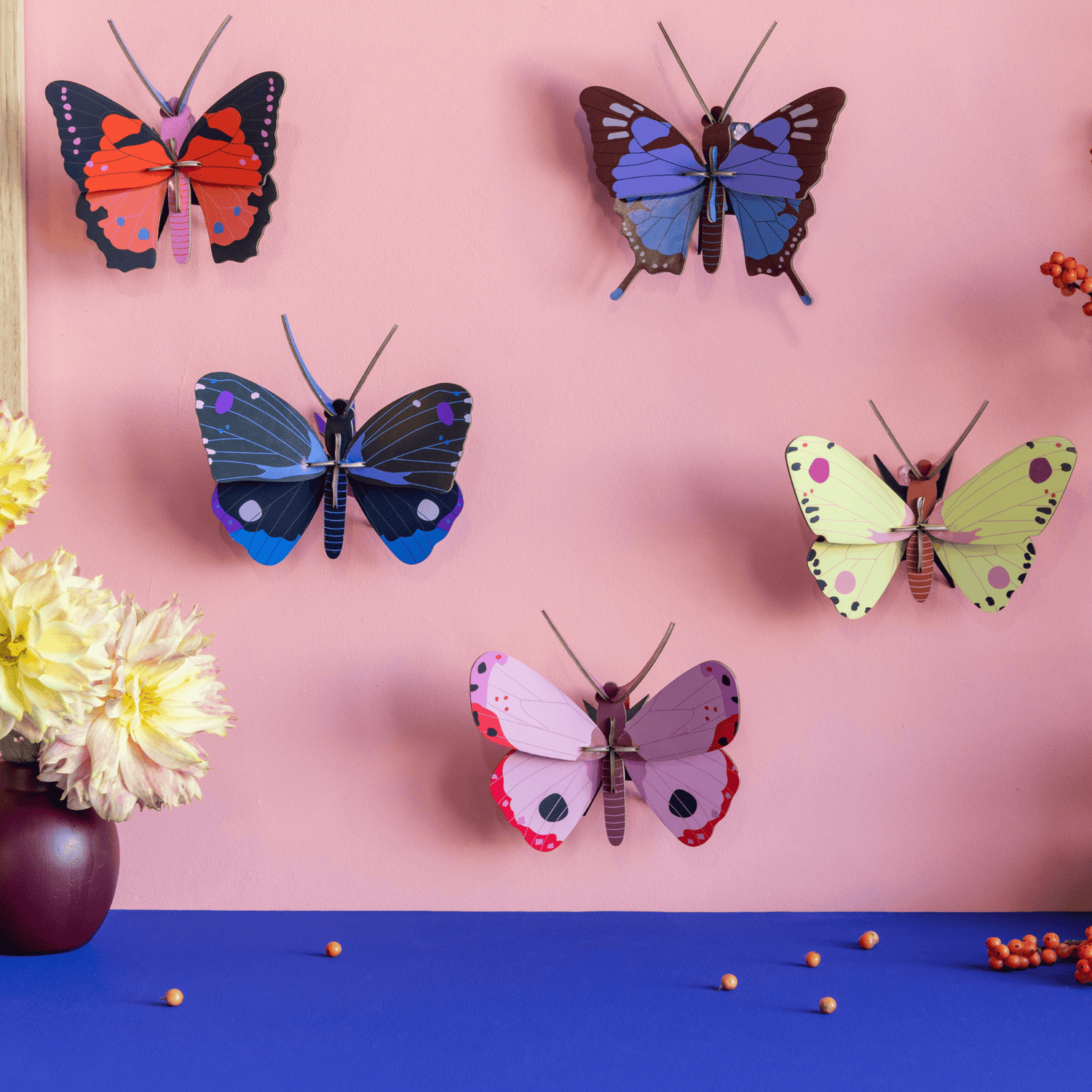 Studio Roof Decorazione parete Blue Diadem Butterfly