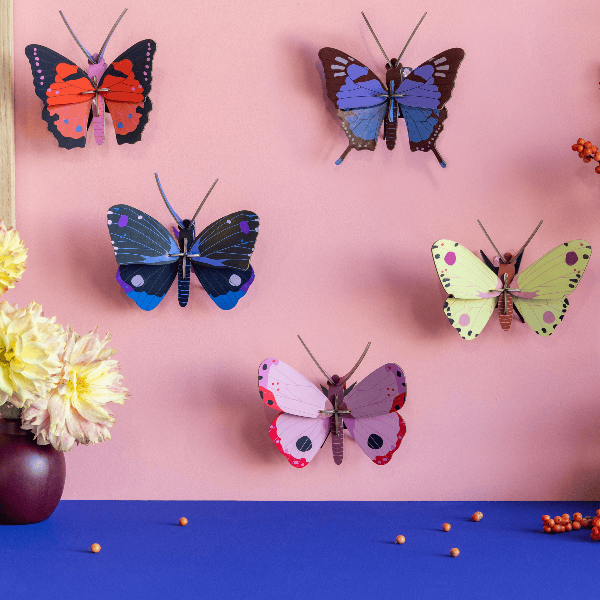 Studio Roof Decorazione parete Blue Diadem Butterfly