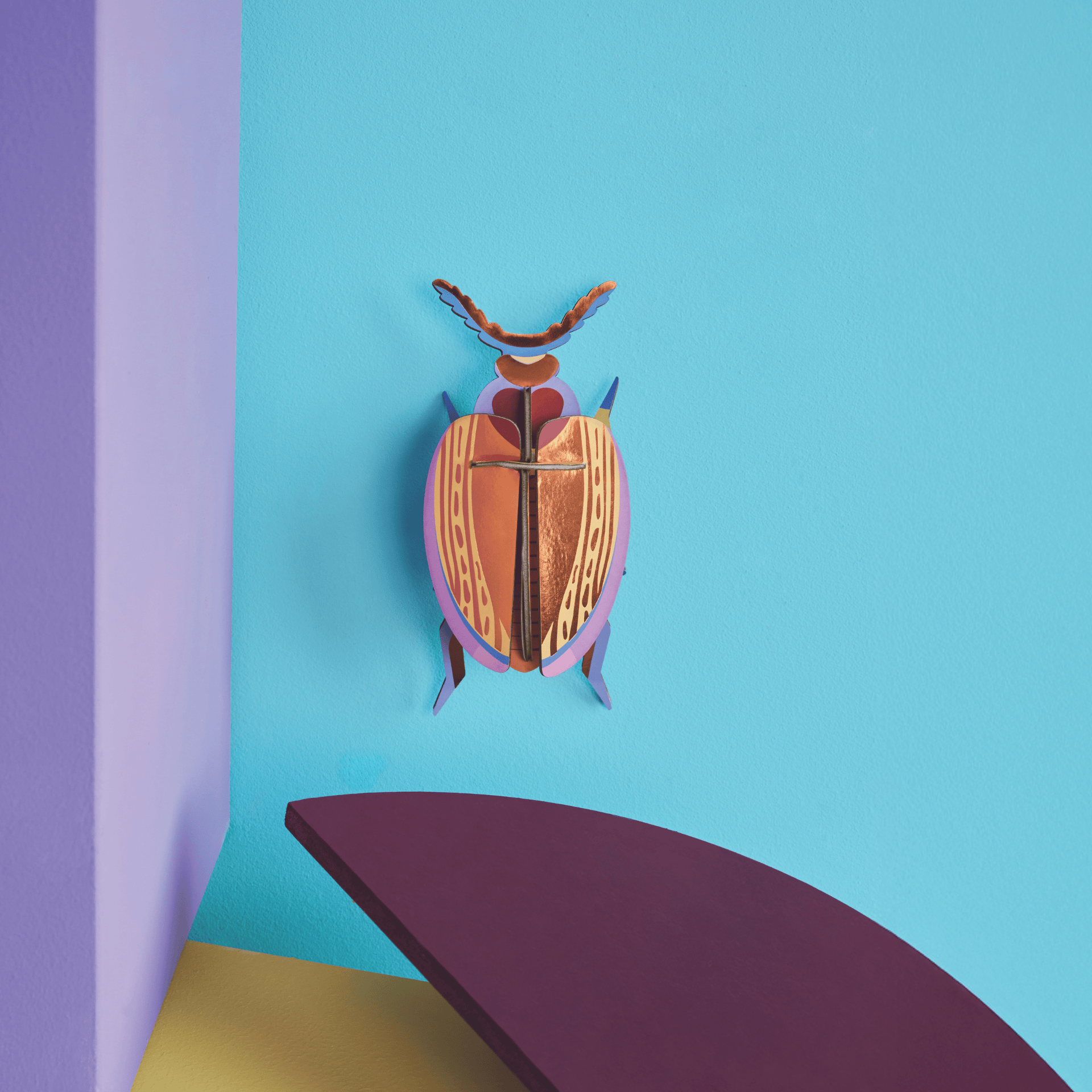 Studio Roof Decorazione parete Cuprum Beetle