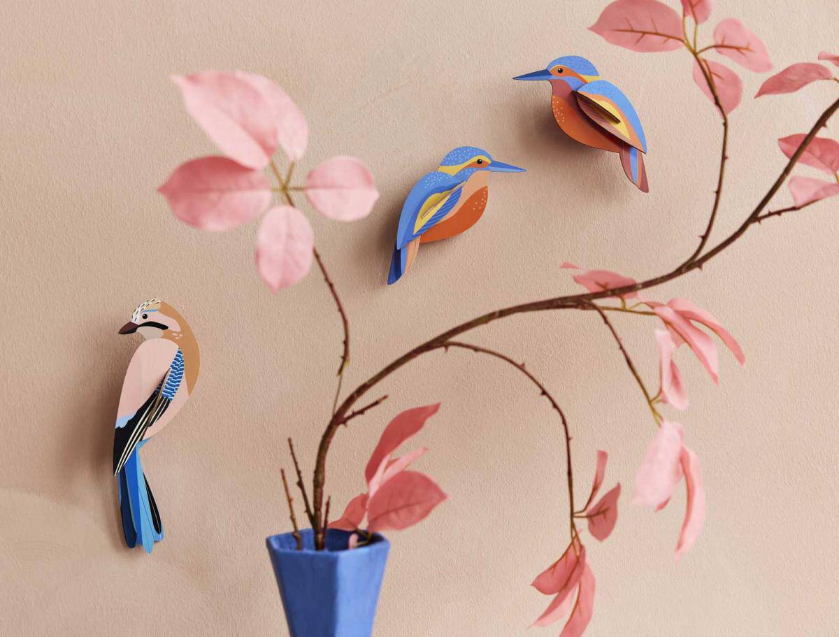 Studio Roof Decorazione parete Garden Bird - Kingfishers