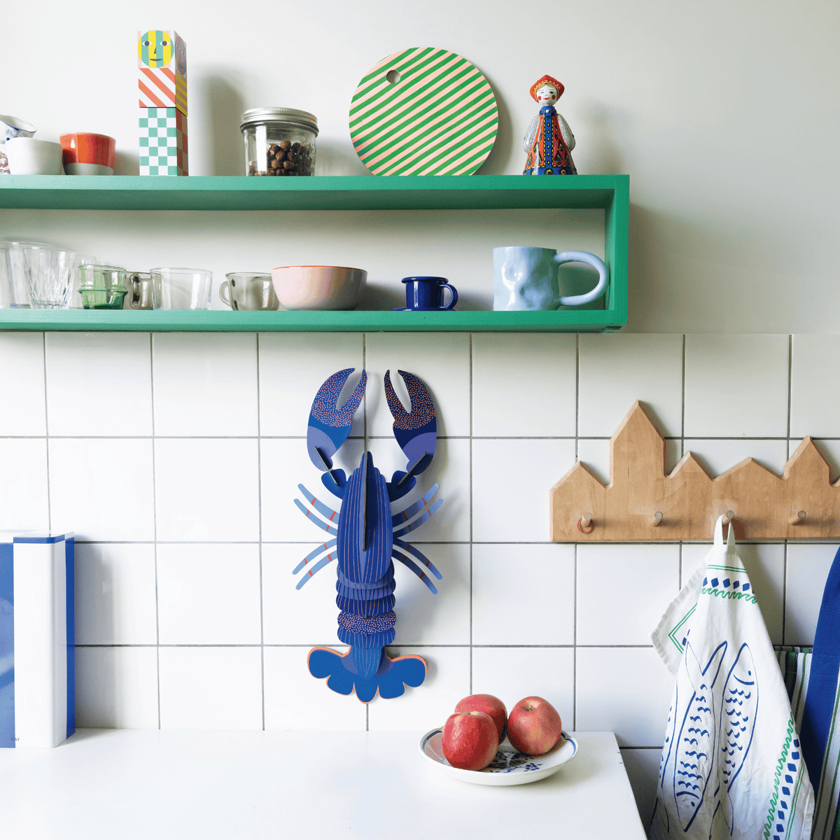 Studio Roof Decorazione parete Lapis Blue Lobster