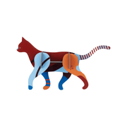 Studio Roof Decorazione parete Ornament Cat