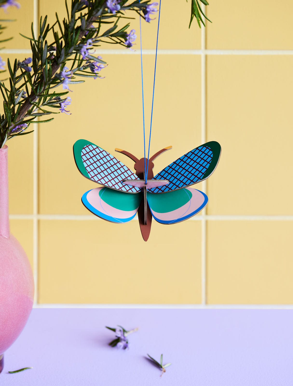 Studio Roof Decorazione parete Ornament Grid Butterfly