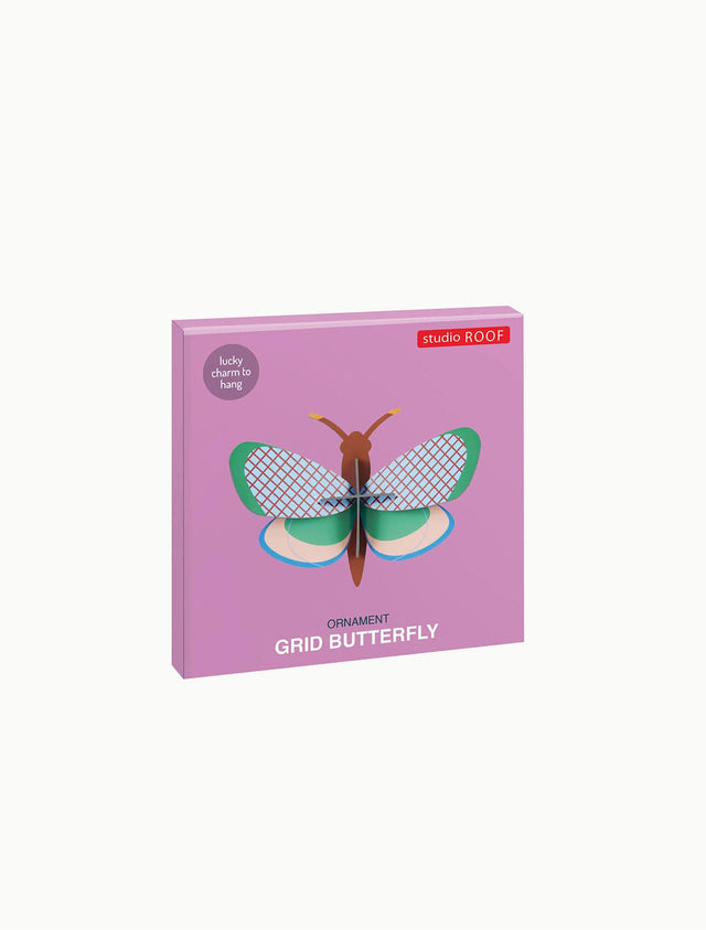 Studio Roof Decorazione parete Ornament Grid Butterfly