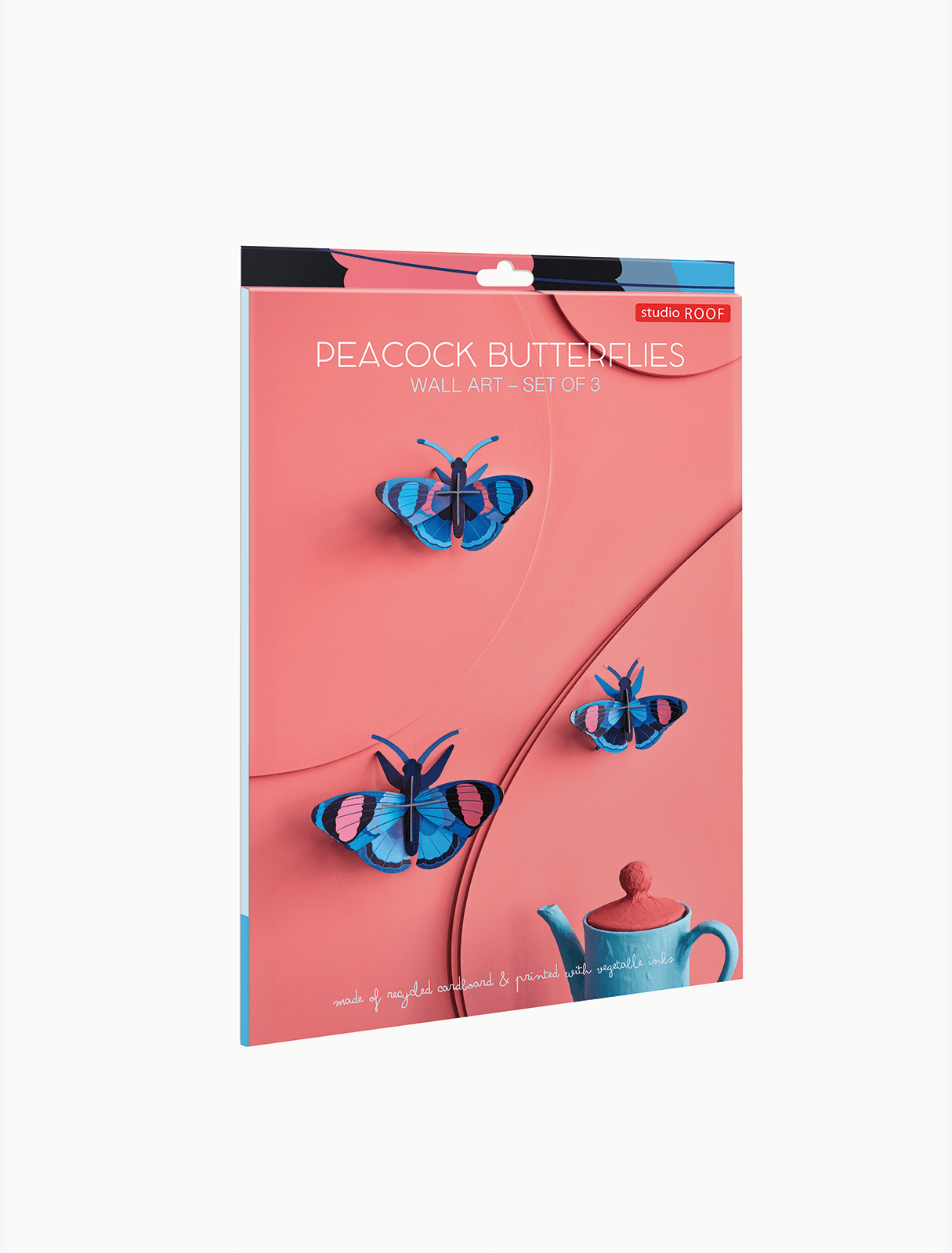 Studio Roof Decorazione parete Peacock Butterflies set
