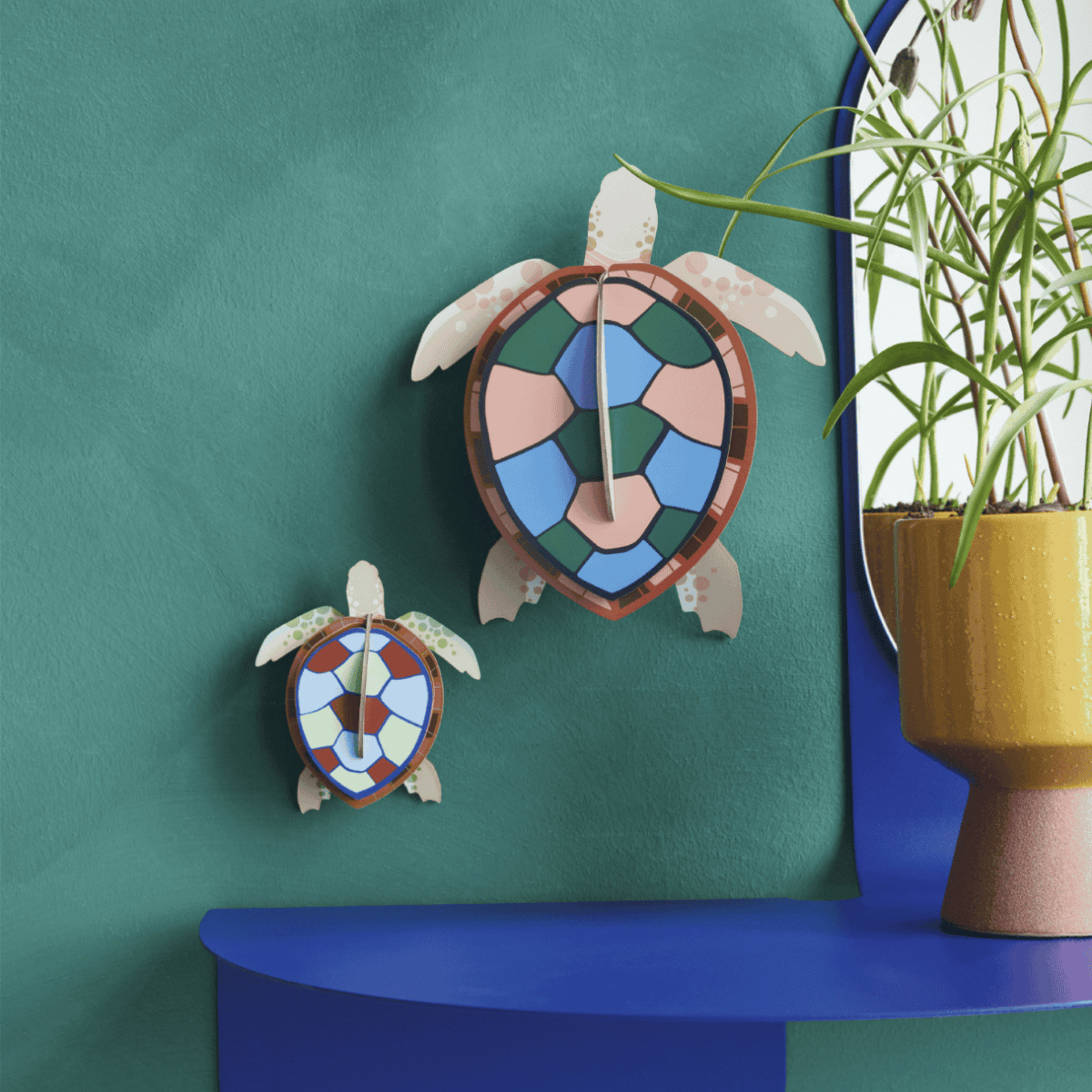 Studio Roof Decorazione parete Set di Sea Turtles