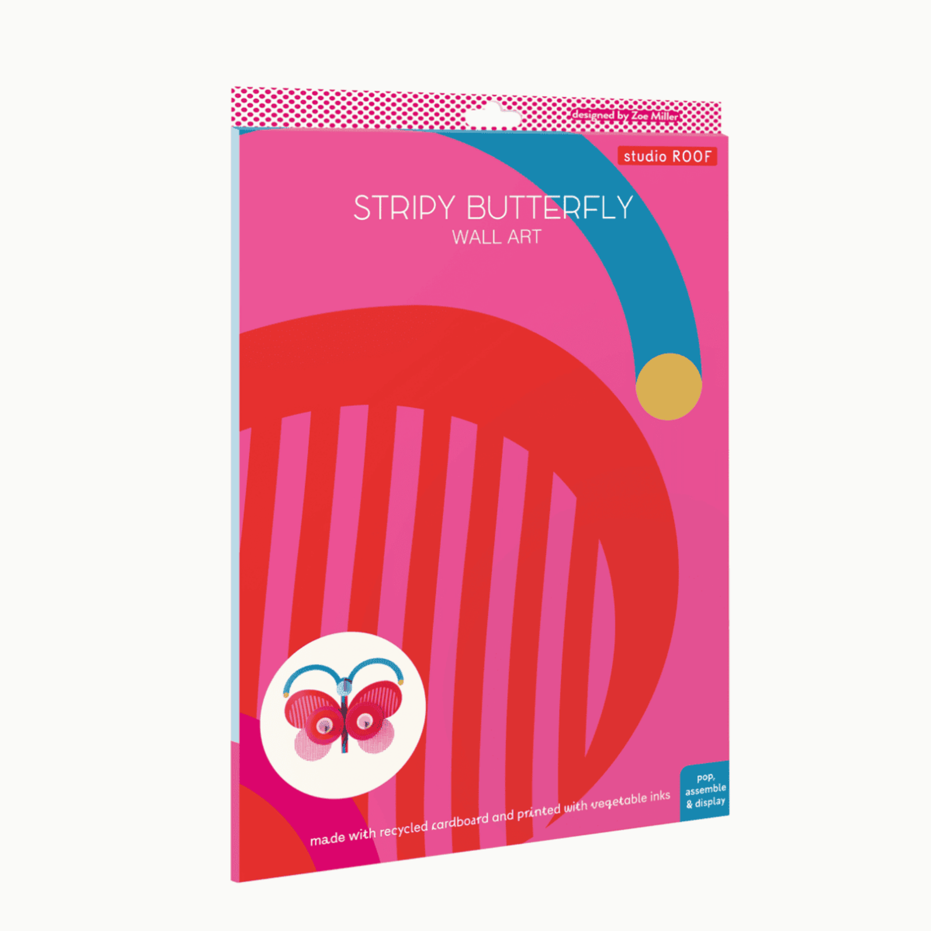 Studio Roof Decorazione parete Stripy Butterfly
