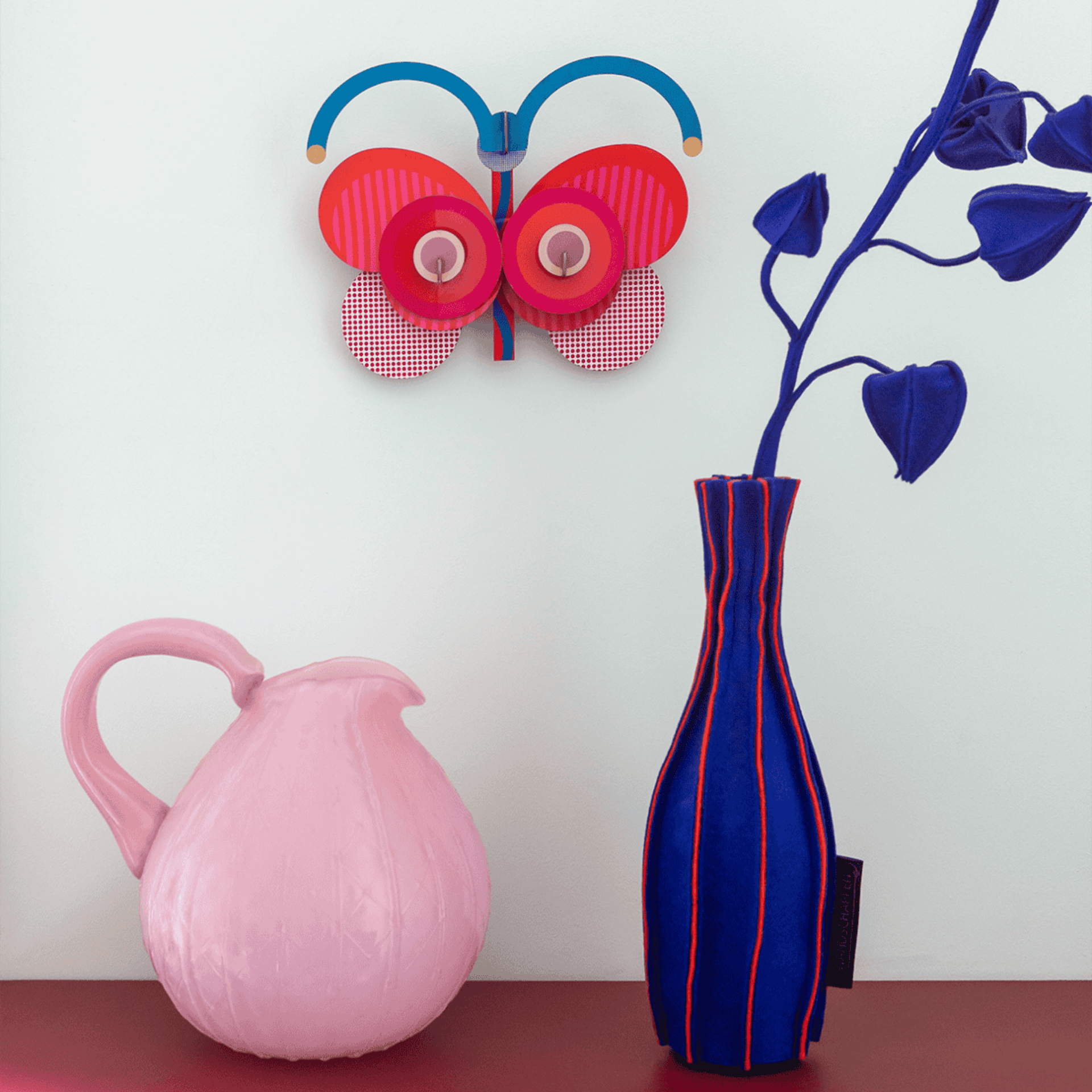 Studio Roof Decorazione parete Stripy Butterfly