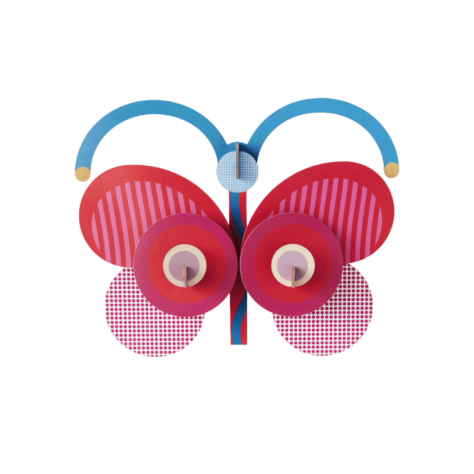 Studio Roof Decorazione parete Stripy Butterfly