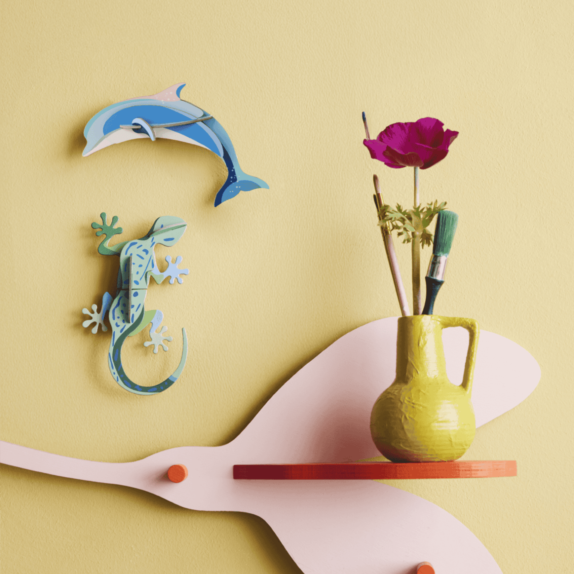 studio roof Decorazione parete Wild Animals - Dolphin