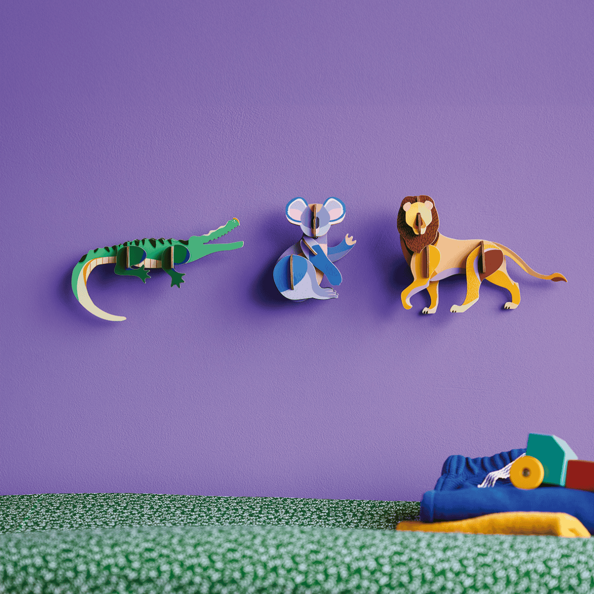 studio roof Decorazione parete Wild Animals - Lion