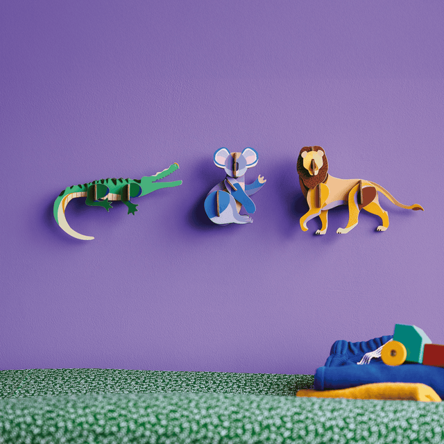 studio roof Decorazione parete Wild Animals - Lion