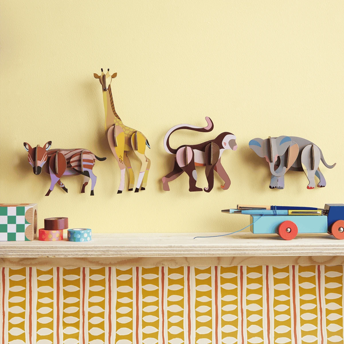 studio roof Decorazione parete Wild Animals - Monkey