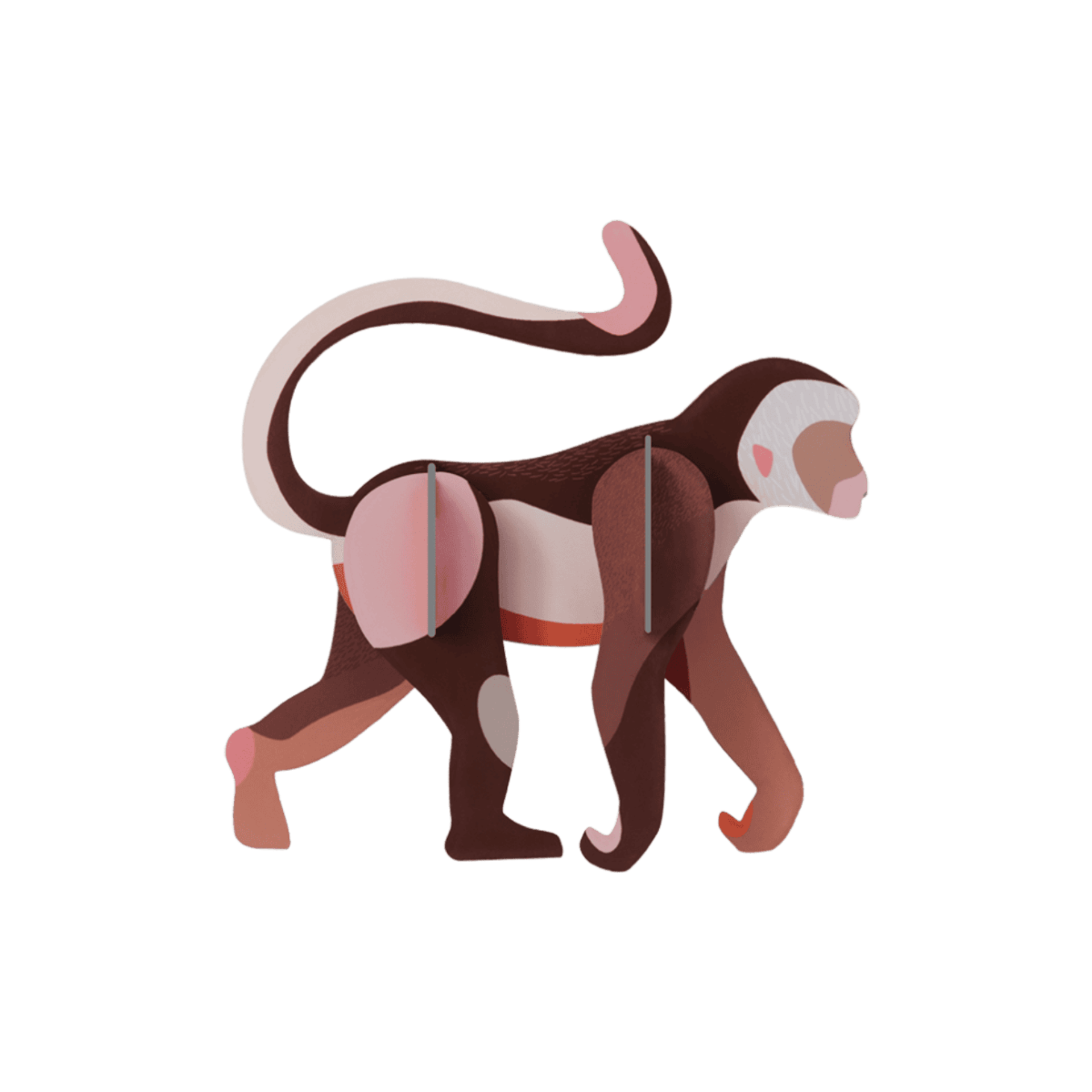 studio roof Decorazione parete Wild Animals - Monkey