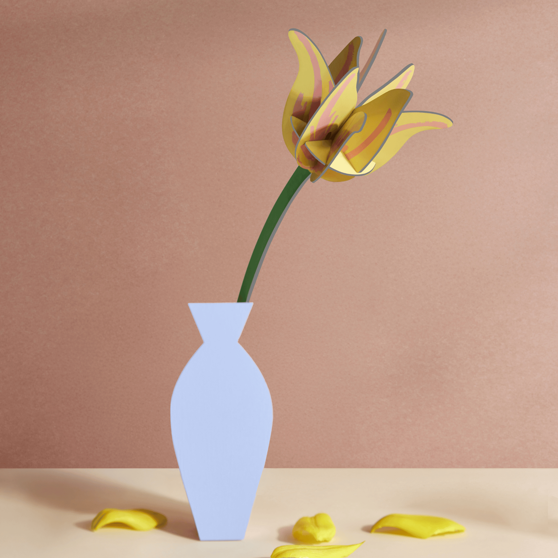 Studio Roof Decorazione parete Yellow Tulip