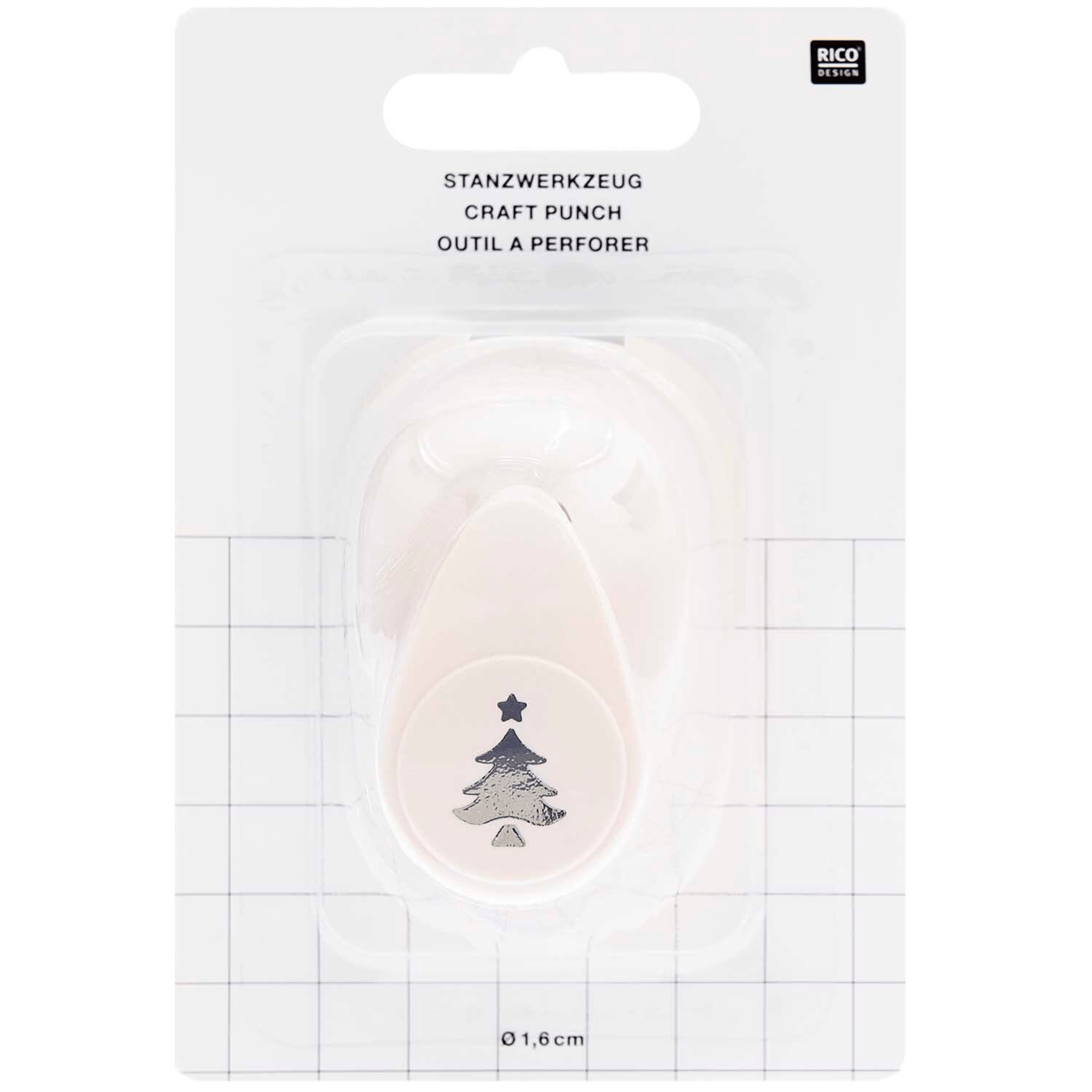 Rico Design DIY Craft Punch Christmas Tree - 16cm