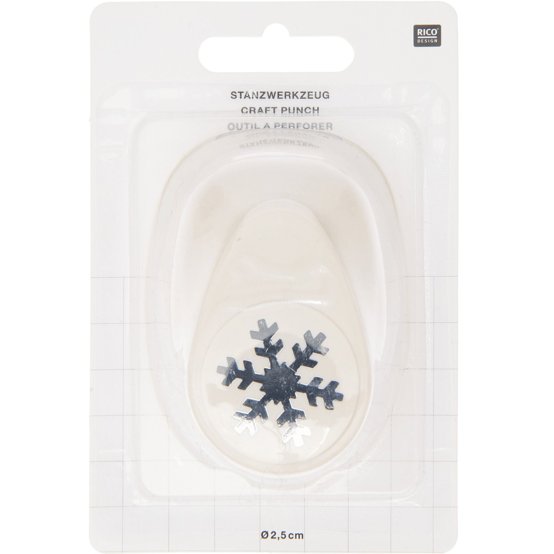 Rico Design DIY Craft Punch Snow Flake - 25mm