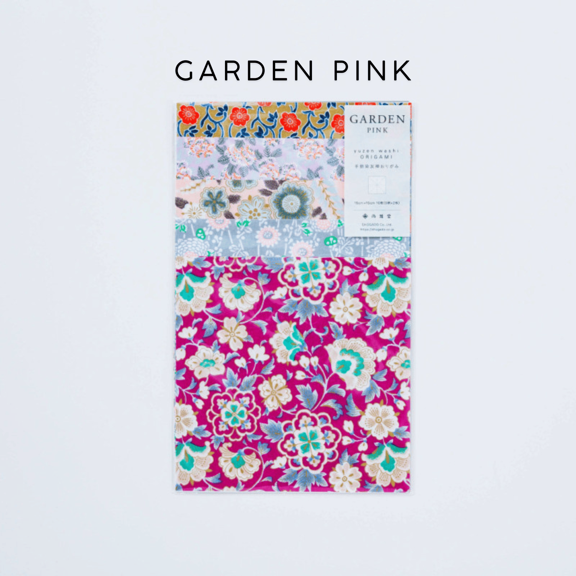 Shogado DIY GARDEN PINK Origami Shogado - Yuzen Washi