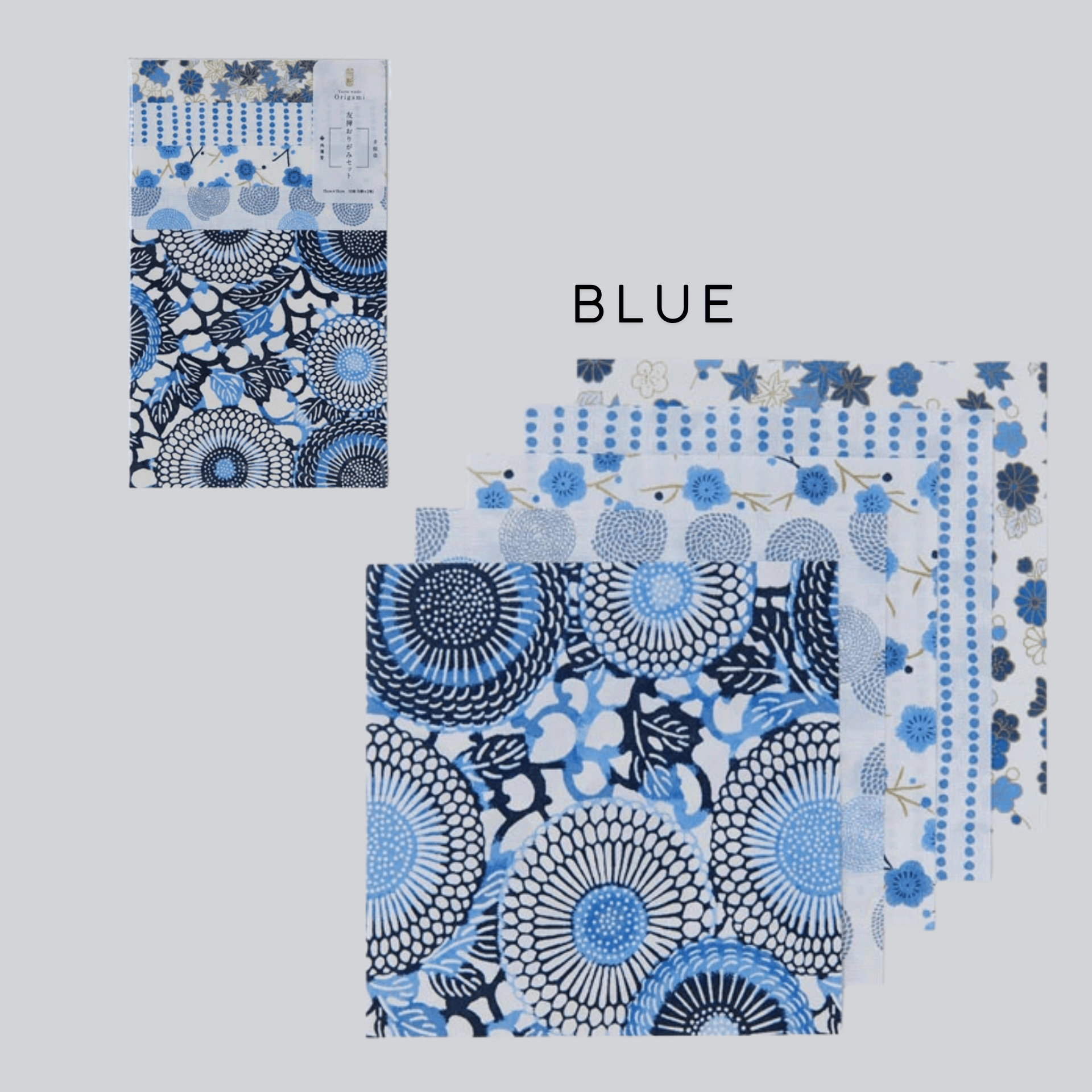Shogado DIY BLUE Origami Shogado - Yuzen Washi