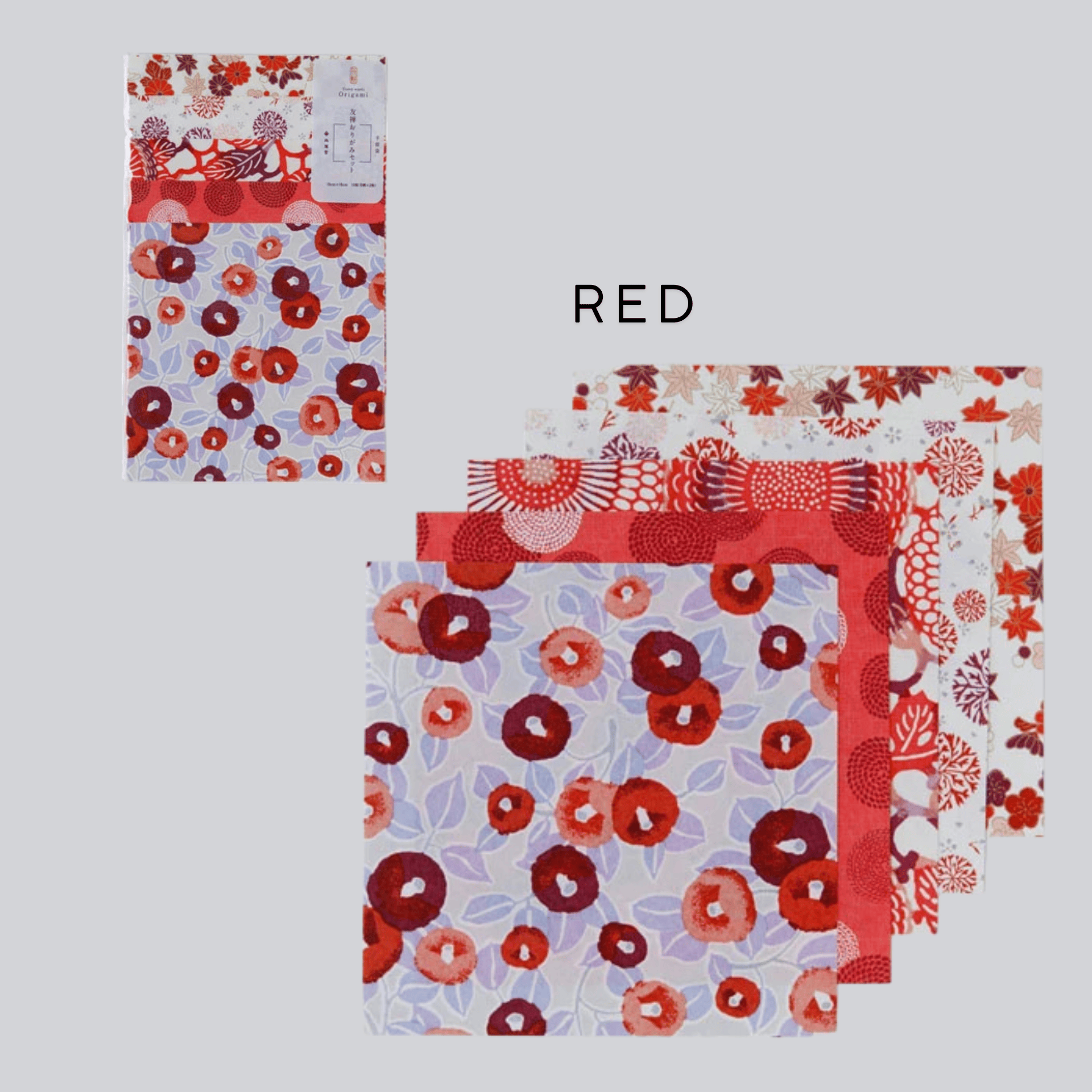 Shogado DIY RED Origami Shogado - Yuzen Washi