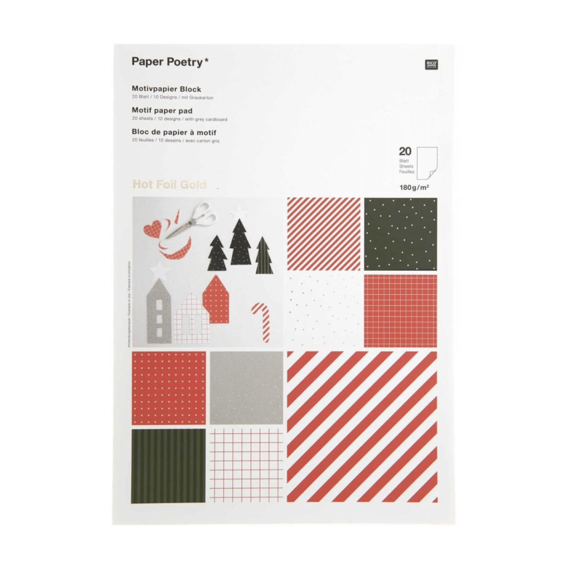 Rico Design DIY Paper Lovers Pad - I love Christmas