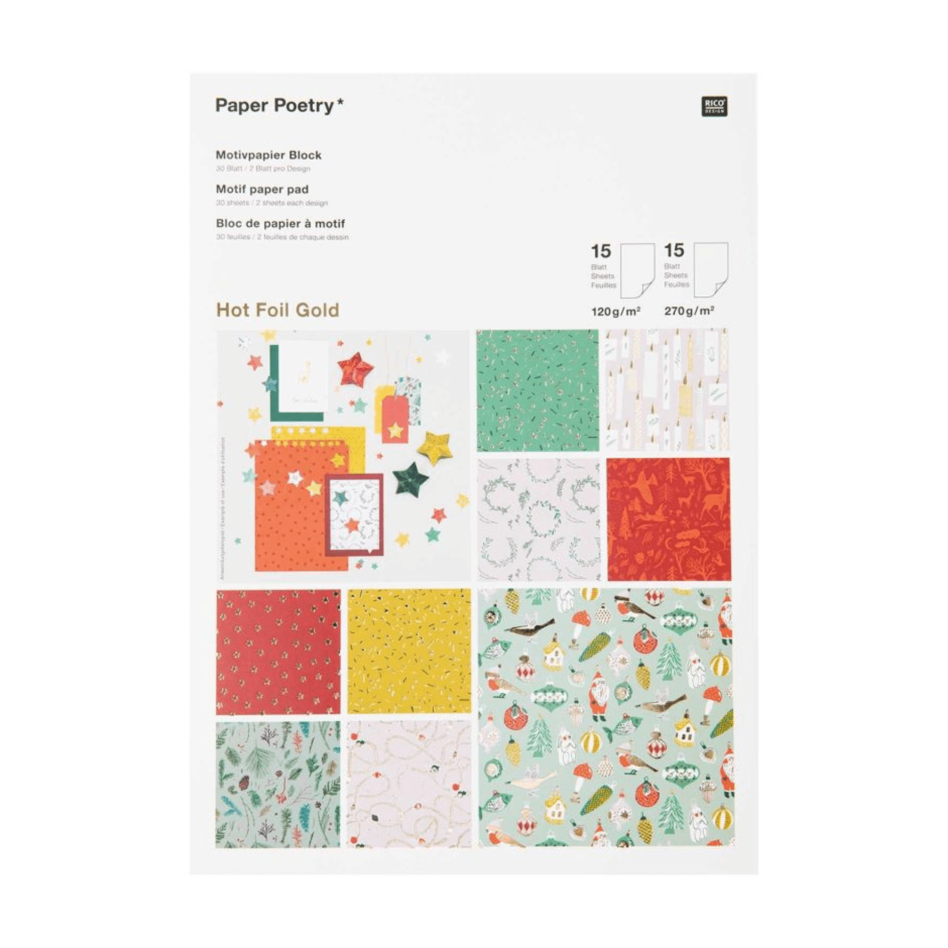 Rico Design DIY Paper Lovers Pad - Nostalgic Christmas