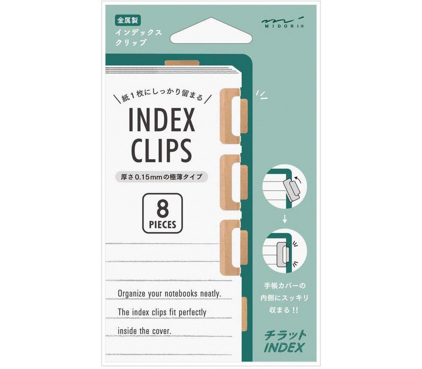 Midori Index Midori Clips in metallo
