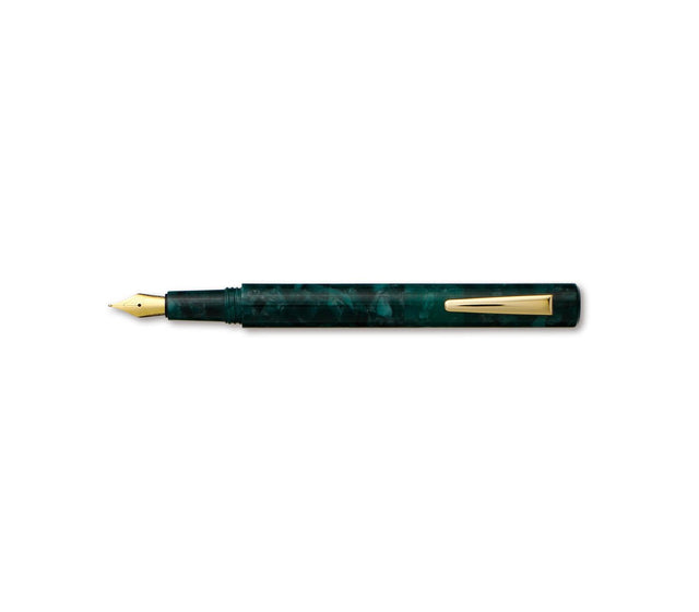 Marbled Fountain Pen Attaché Green