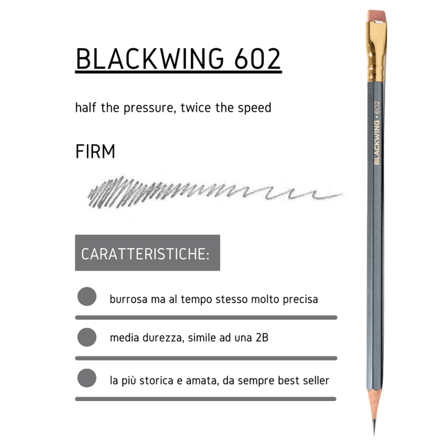 Blackwing Matite Blackwing 602 Shorty