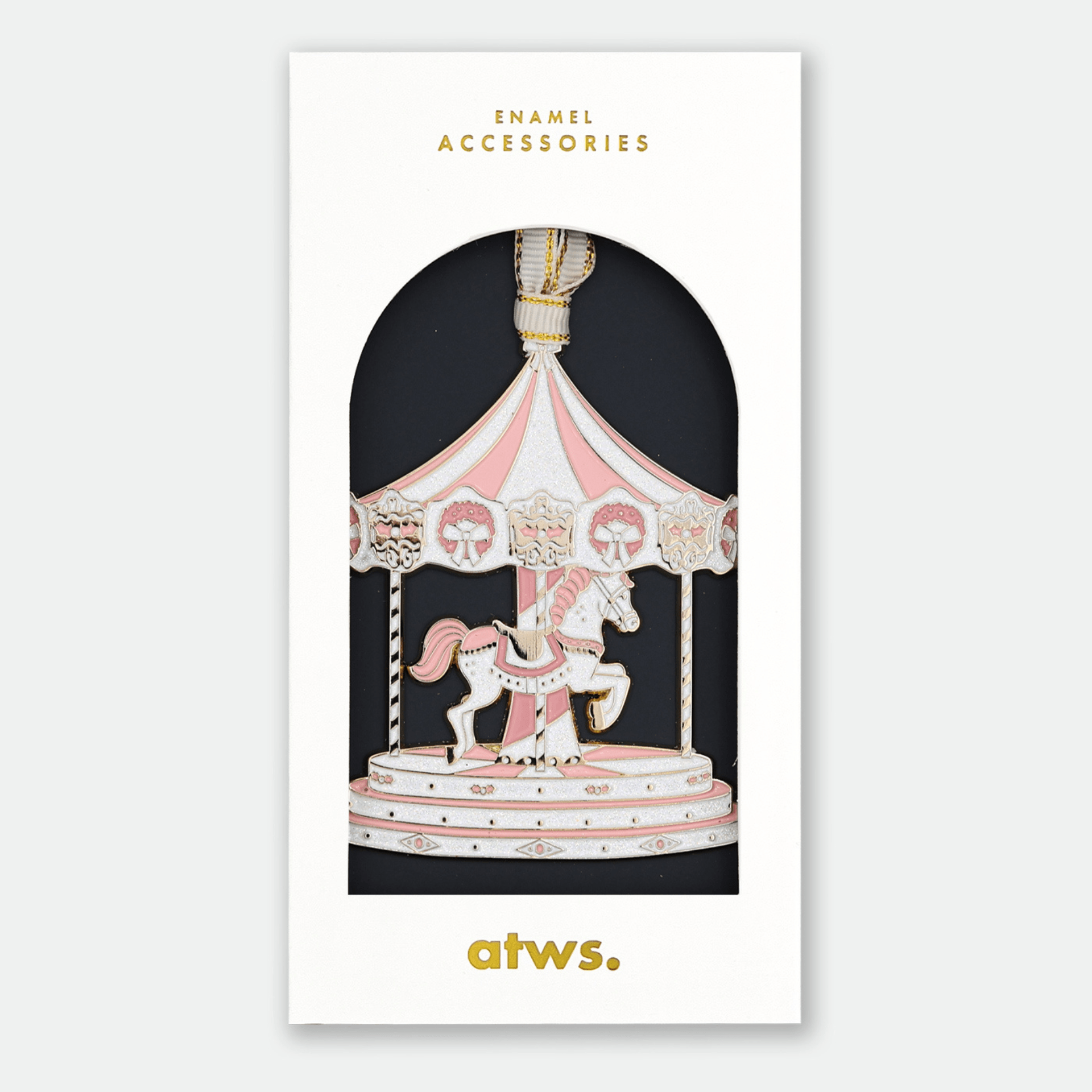 All The Way To Say Natale Christmas Ornament Merry Go Round