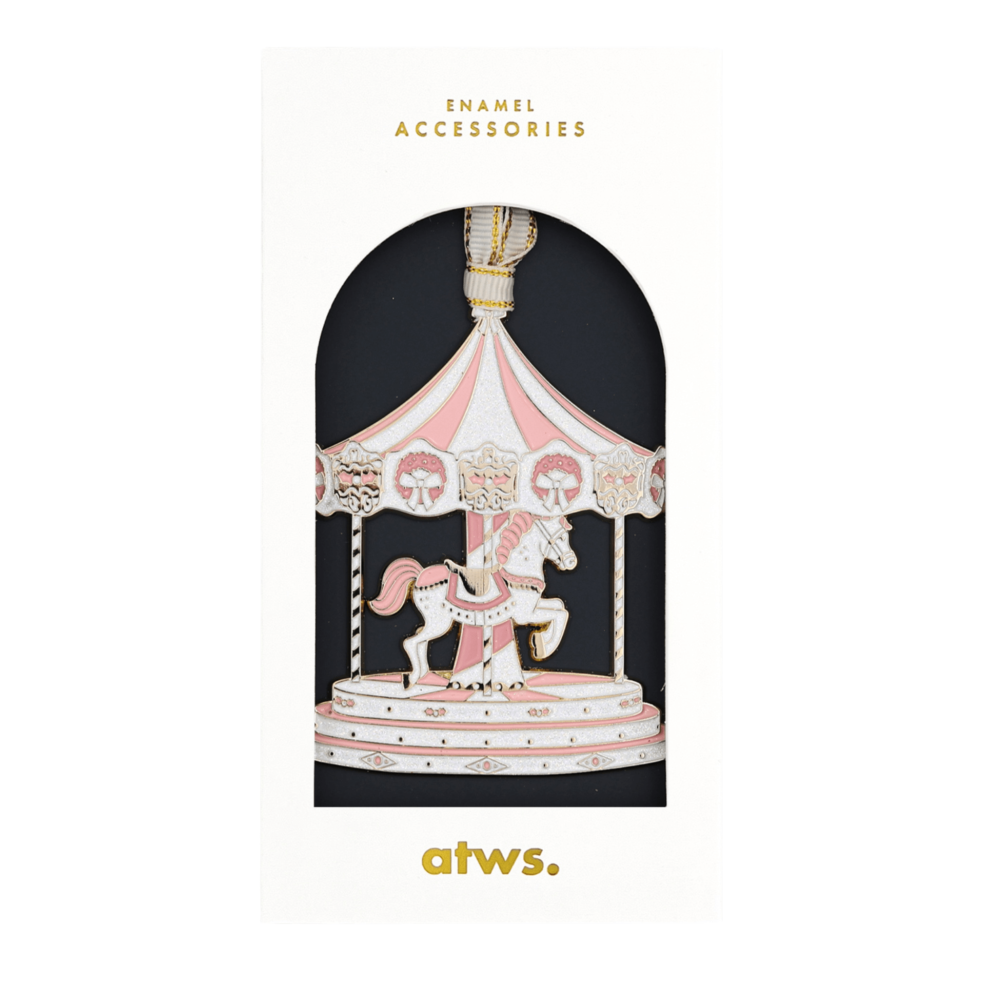 All The Way To Say Natale Christmas Ornament Merry Go Round