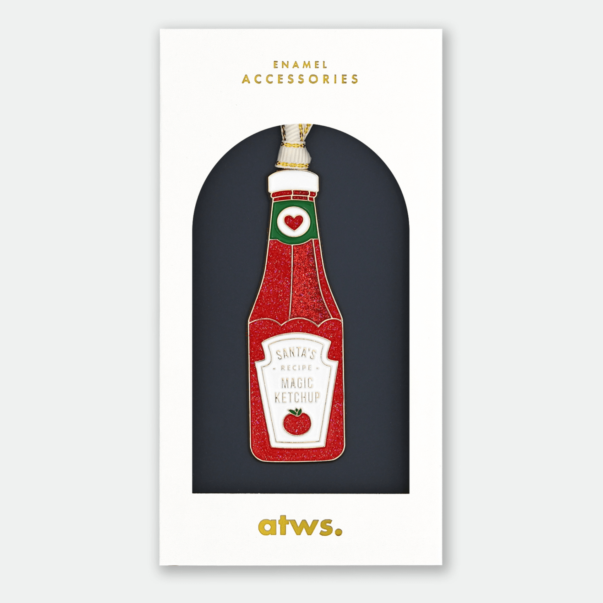 All The Way To Say Natale Christmas Ornament Santa's Ketchup