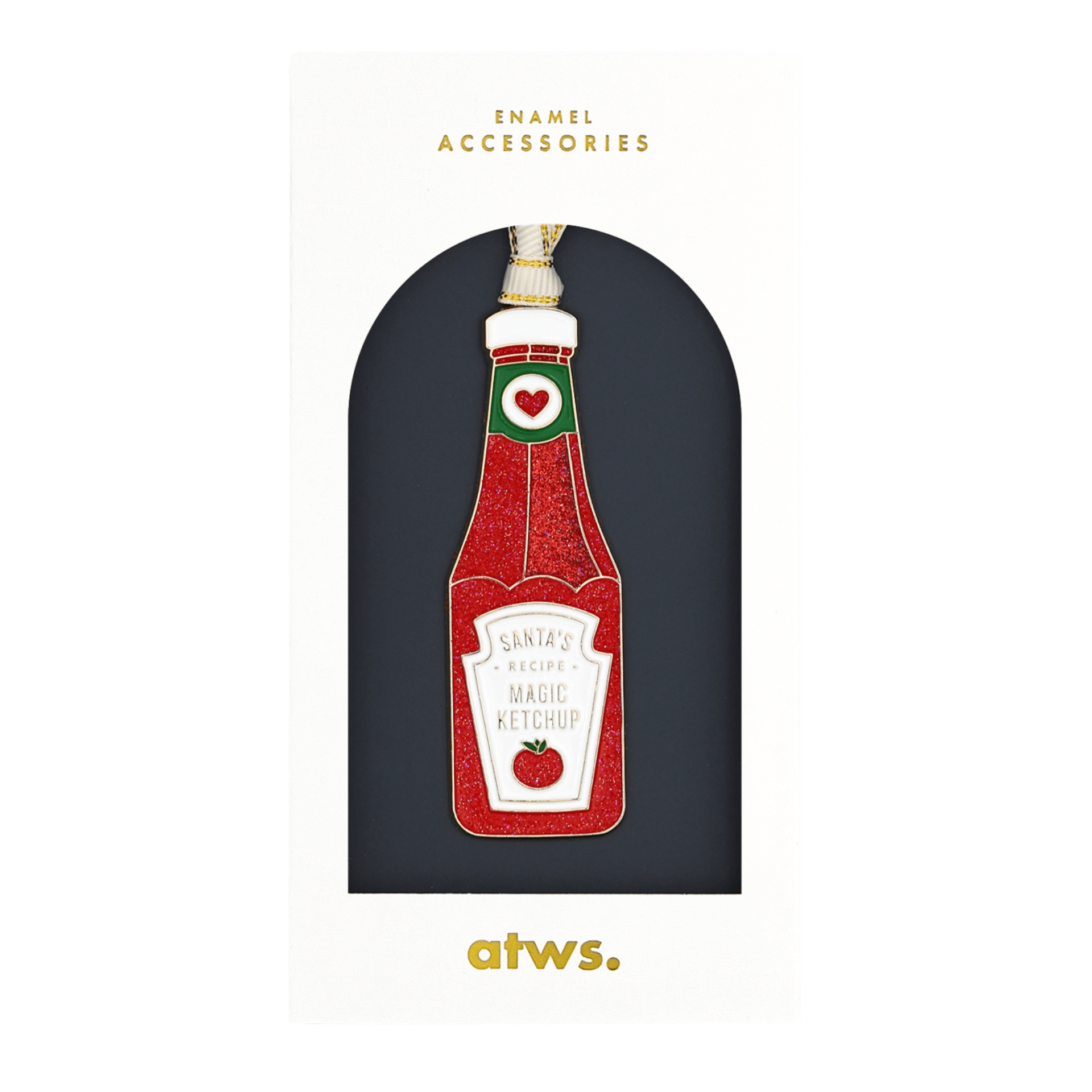 All The Way To Say Natale Christmas Ornament Santa's Ketchup