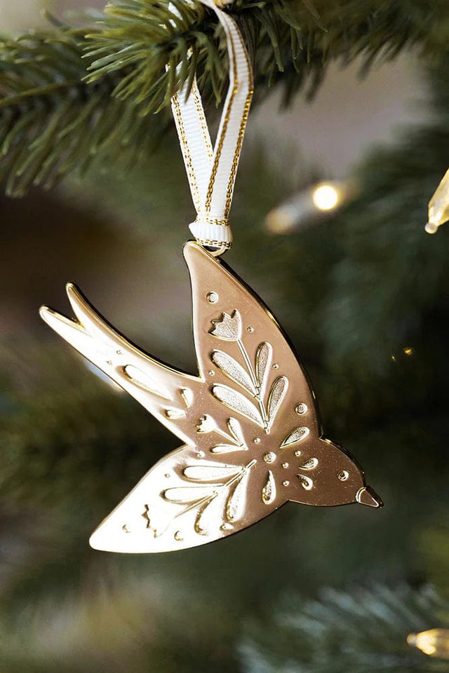 All The Way To Say Natale Christmas Ornament Swallows