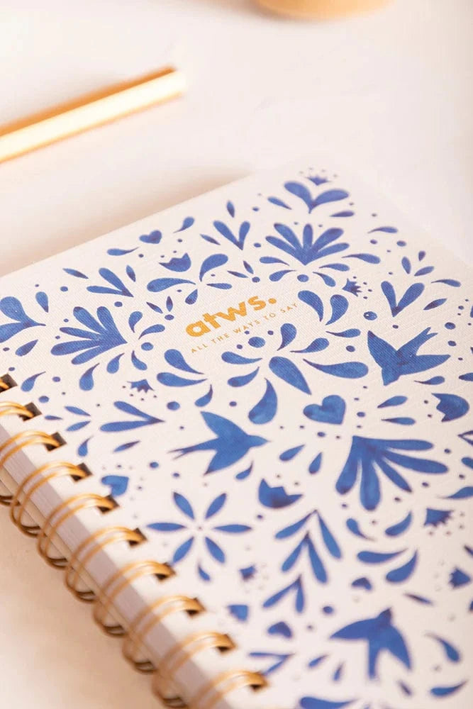 All The Way To Say Notebook con Spirale - Blue Swallows