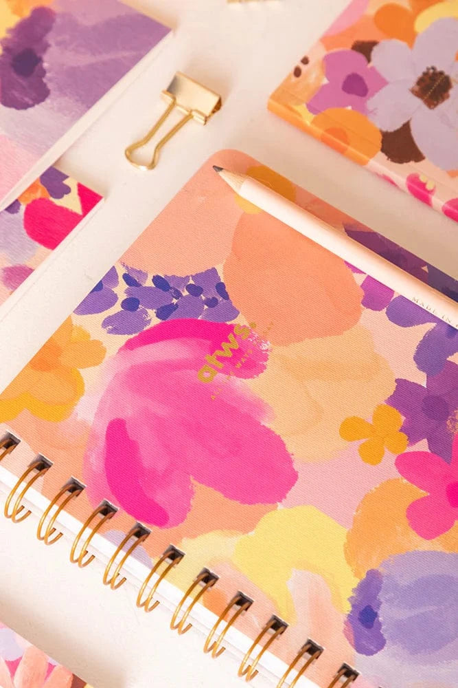 All The Way To Say Notebook con Spirale - Flower Garden