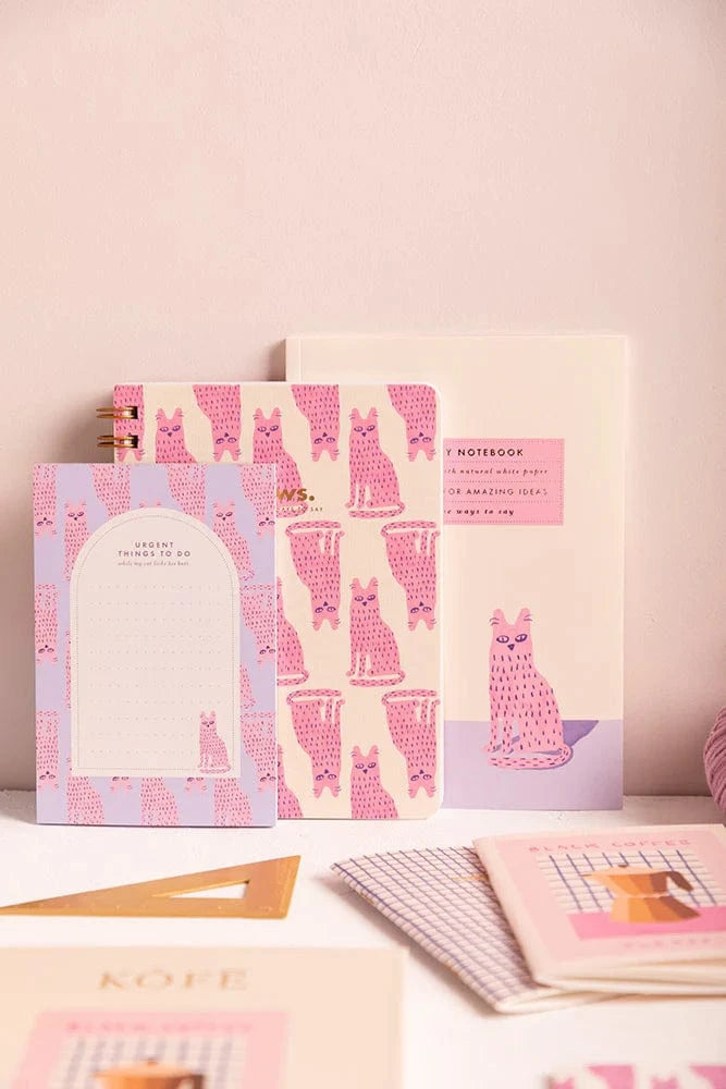 All The Way To Say Notebook con Spirale - Happy Cats