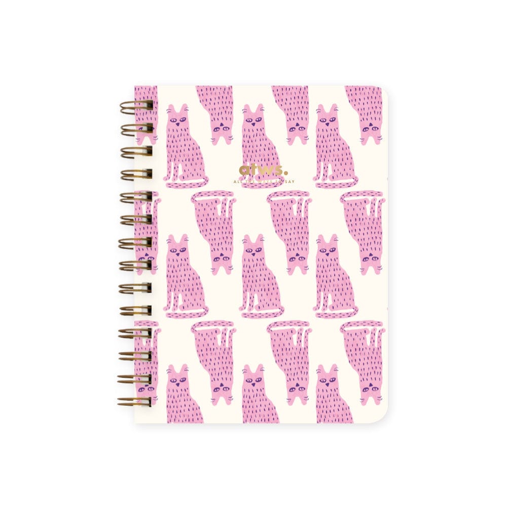 All The Way To Say Notebook con Spirale - Happy Cats