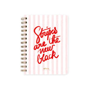 All The Way To Say Notebook con Spirale - Stripes new Black