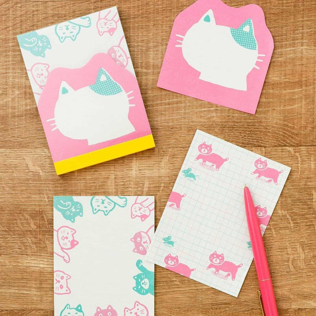 New Retro Notes Aji Gami Memo Pad Pink