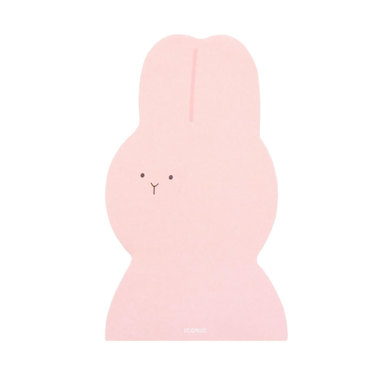 Iconic Notes Animal Memo - Pink Rabbit
