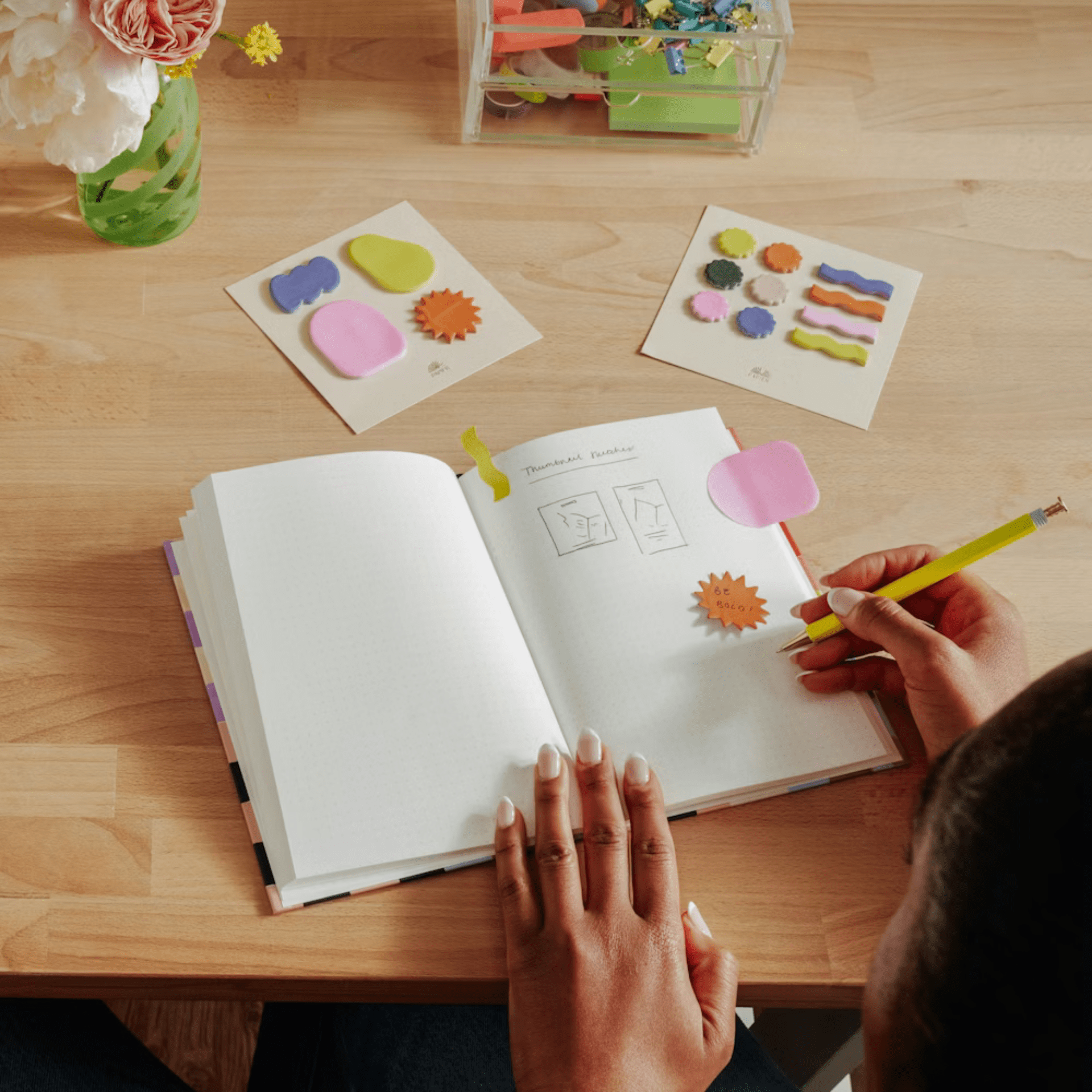 Papier Notes Bright Shapes Index