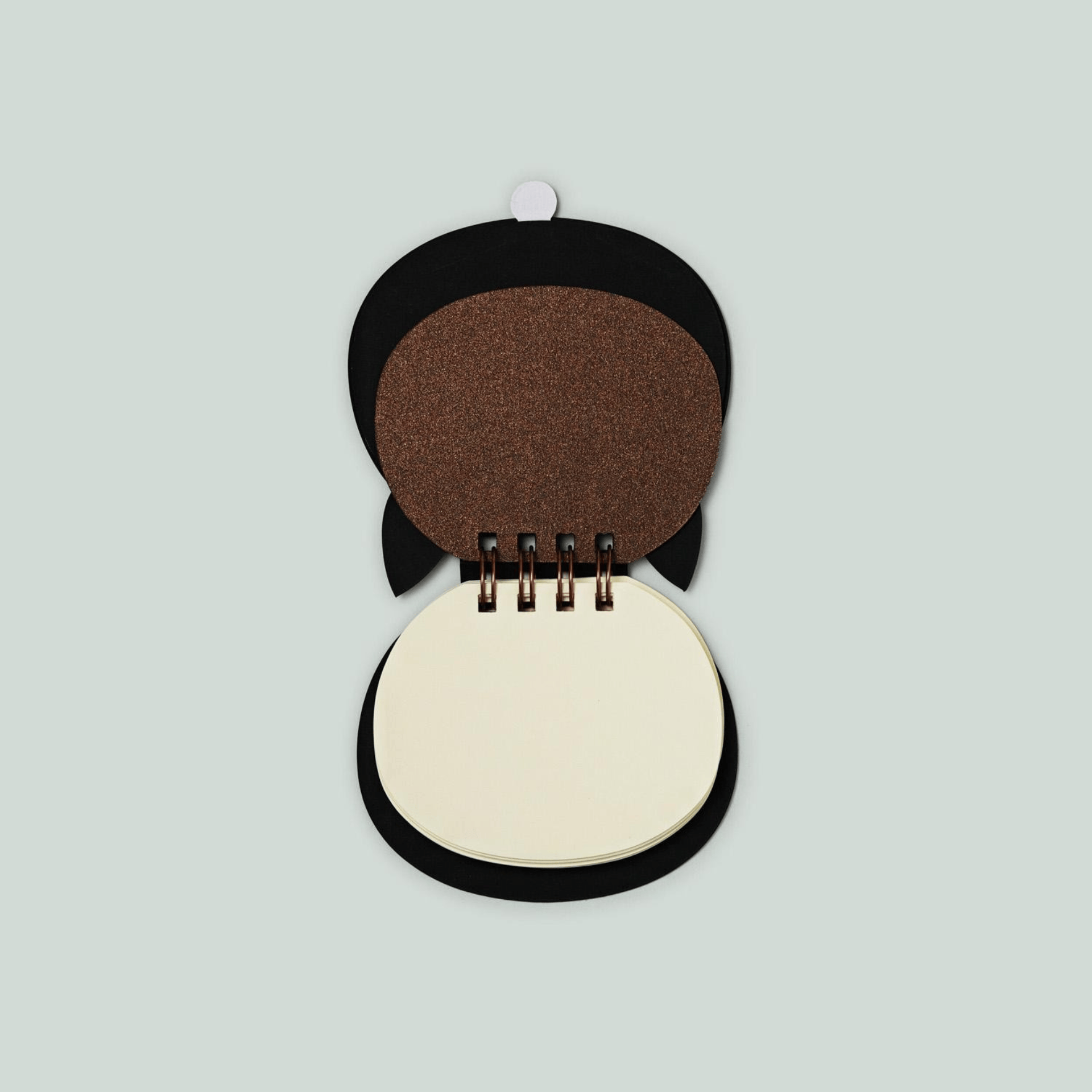 Yamama Notes Cat Ring Memo Black