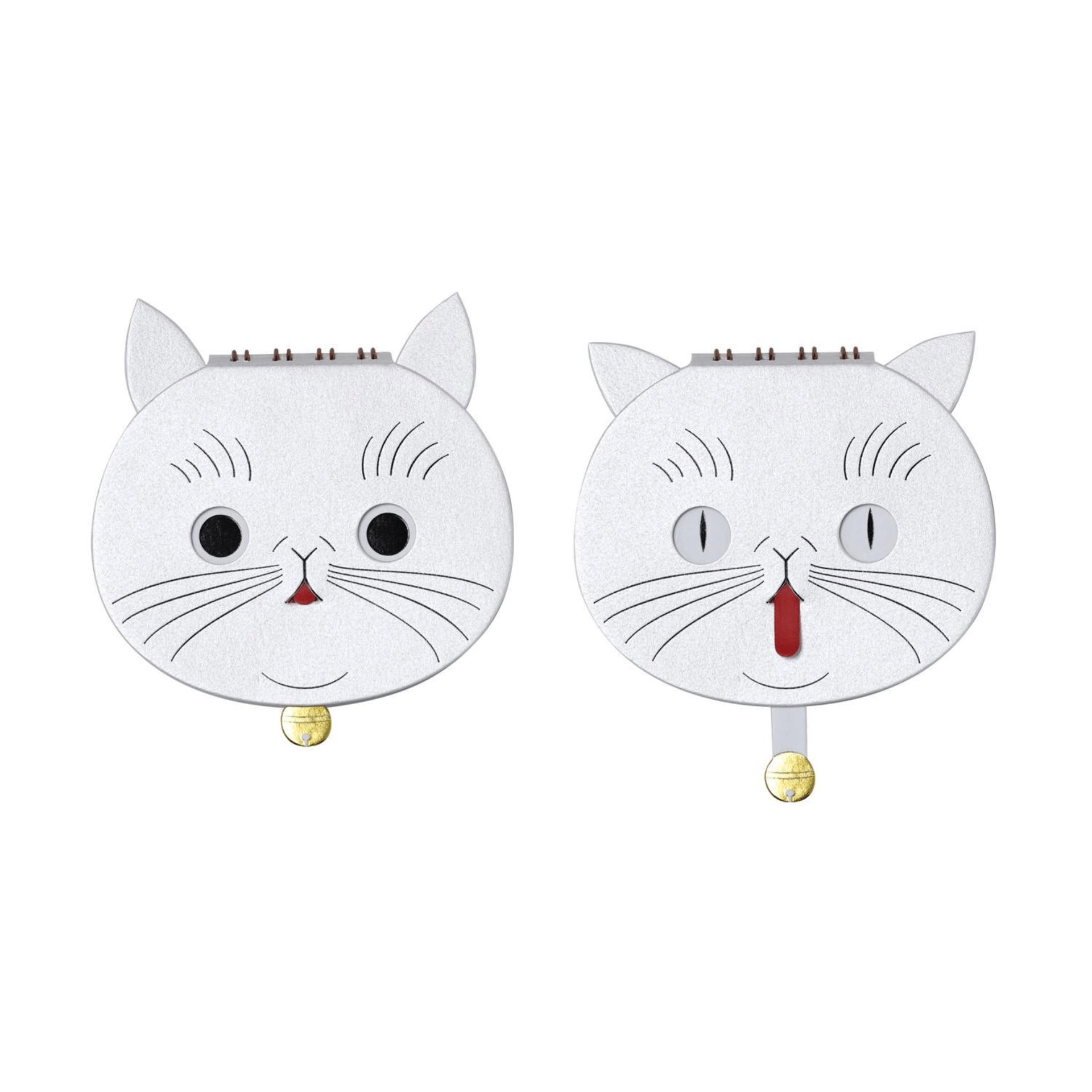 Yamama Notes WHITE Cat Ring Memo