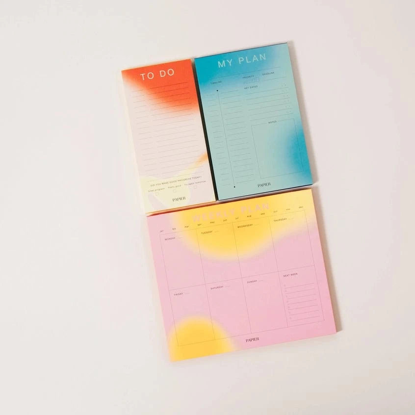 Papier Notes Colorblock Set of 3 - plan your week