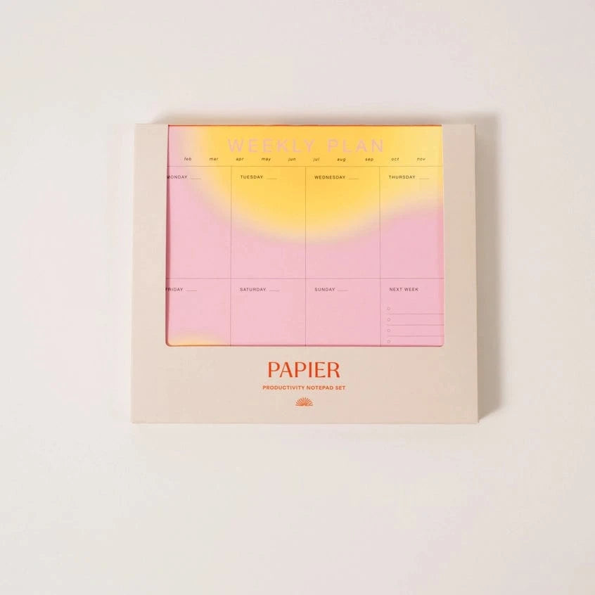 Papier Notes Colorblock Set of 3 - plan your week