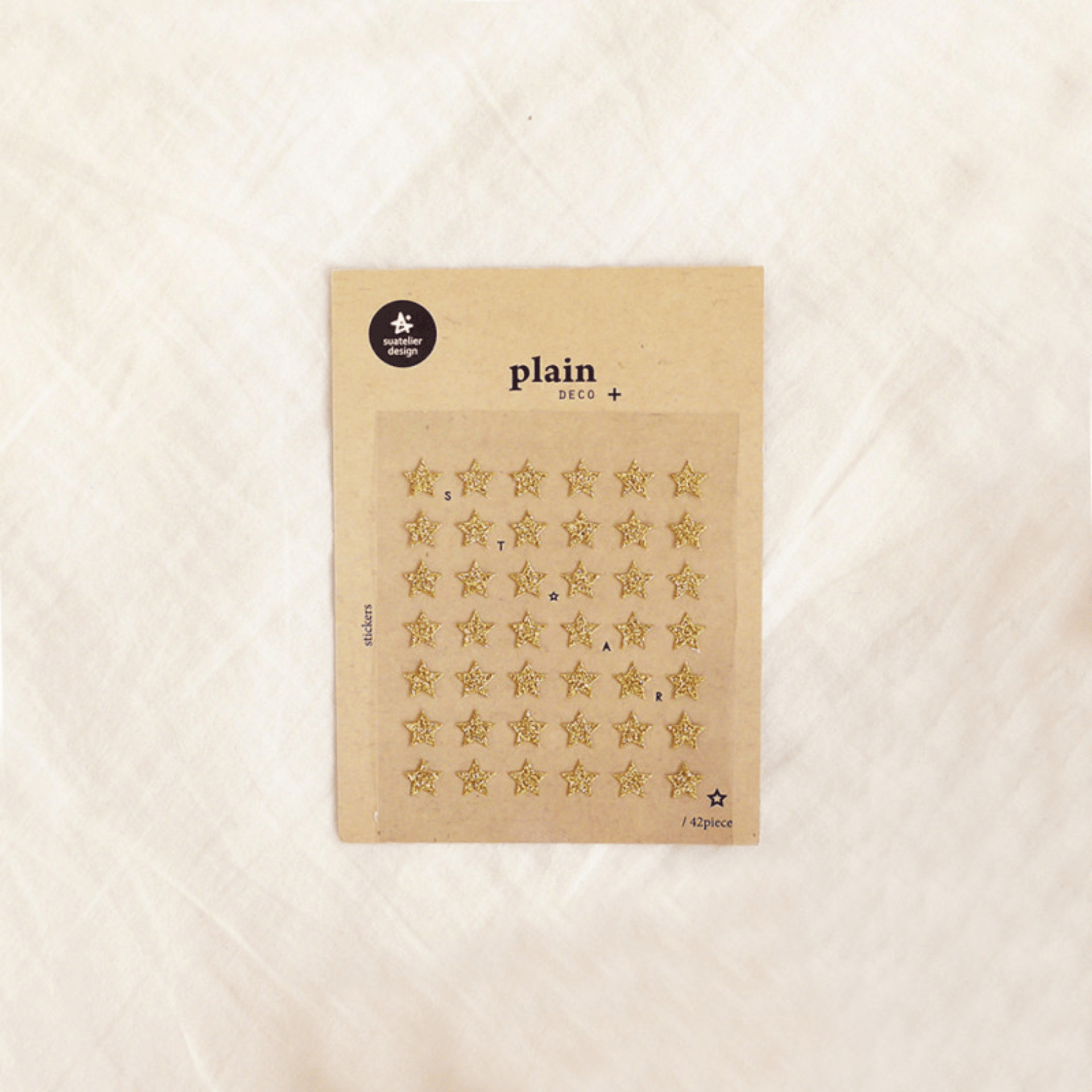 Suatelier Notes Glitter Star Stickers Plain Deco - 15
