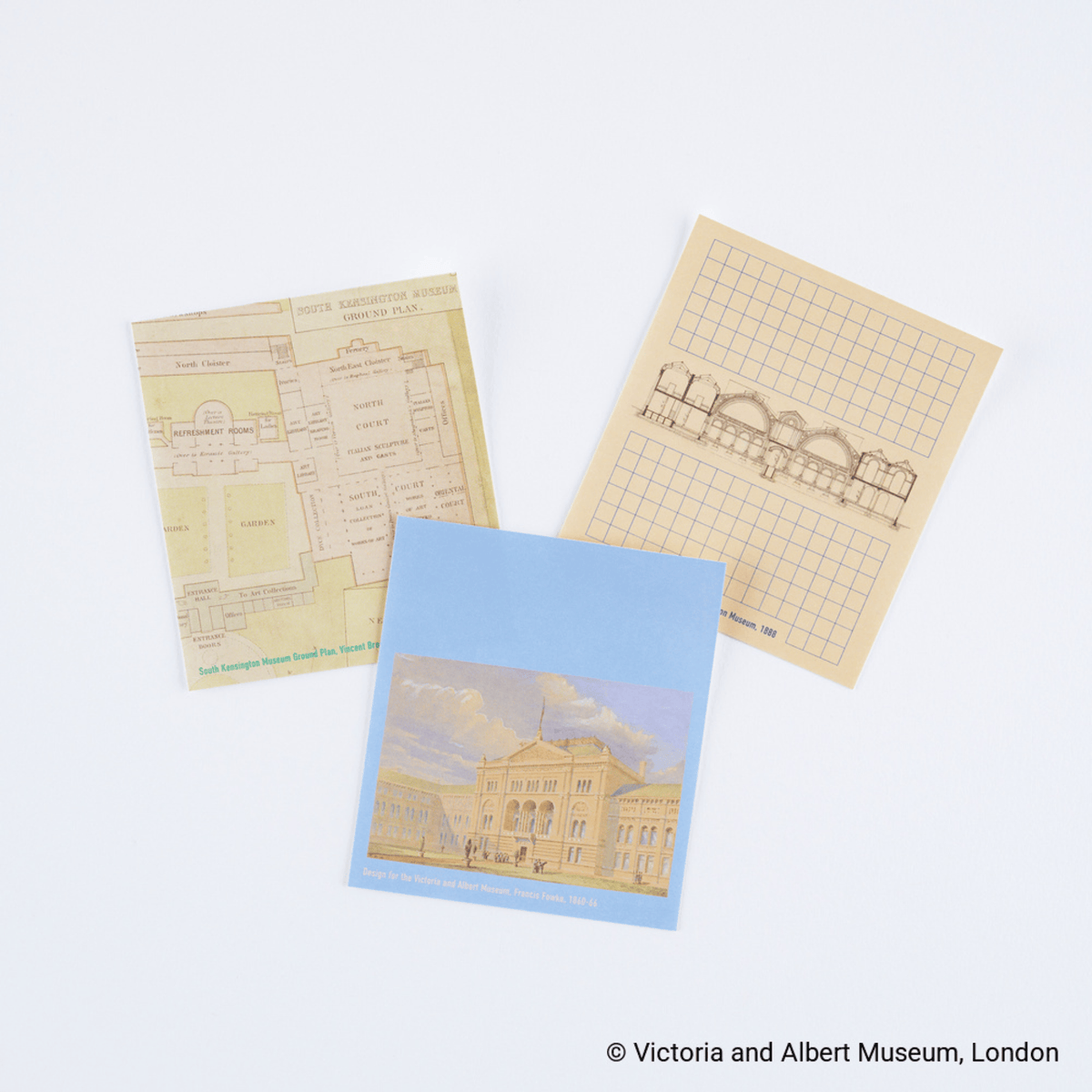 Hobonichi Notes Hobonichi Accessories: V&A Series: South Kensington Museum Sticky Notes